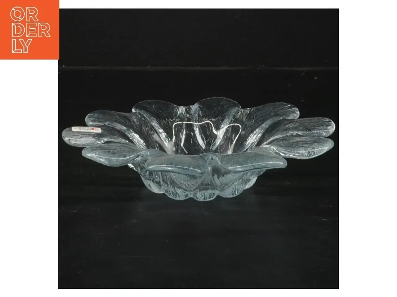 Billede 2 - Glas skål, blomstformet fra Holmegaard (str. Ø 18 cm)