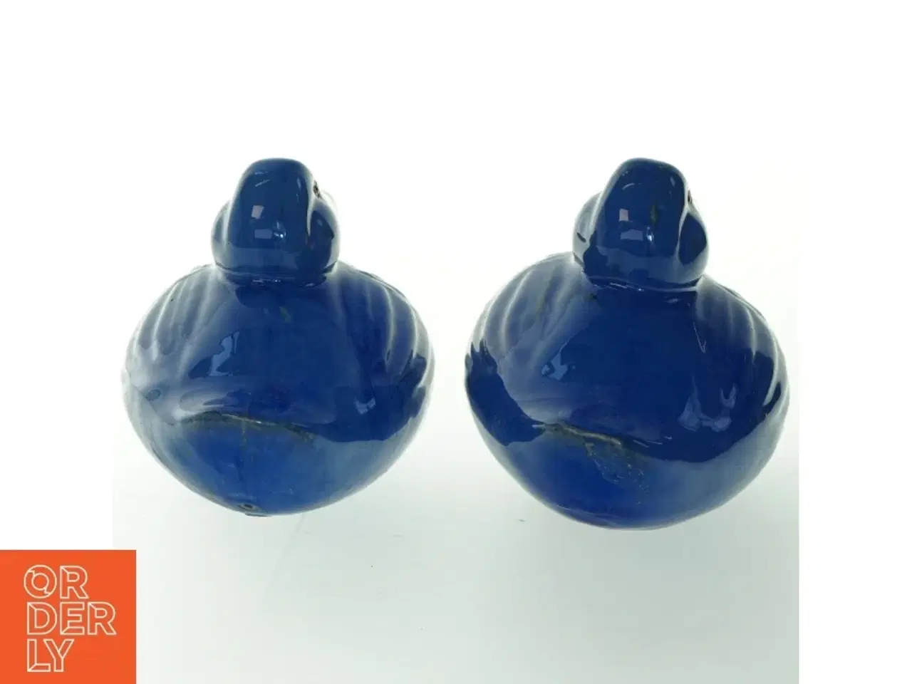 Billede 3 - Blå keramiske ænder (str. 19x12 cm)