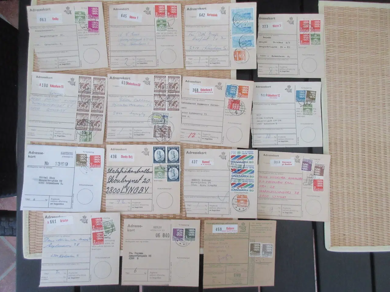 Billede 1 - adressekort fra 1972 15 styk