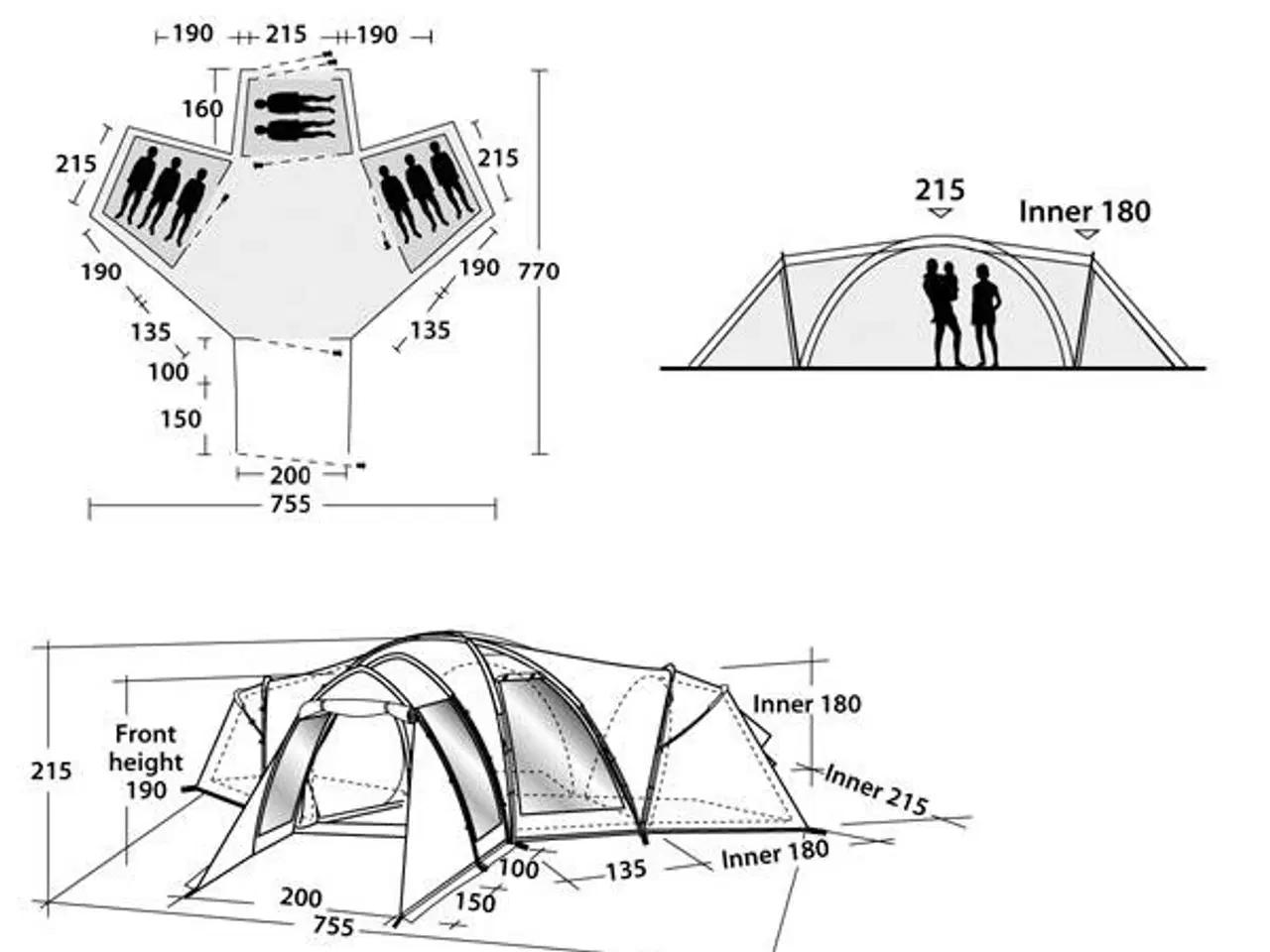 Billede 3 - Familietelt Outwell Hartford XL