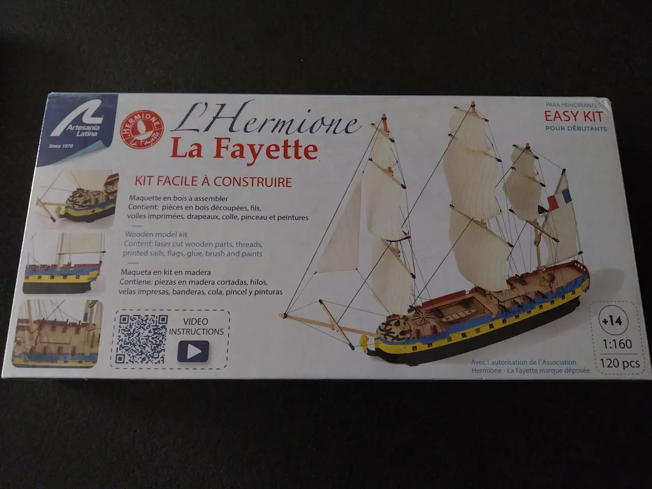 Billede 2 - Artesania Latina Skala 1/160 L.Hermione ( La Fayet