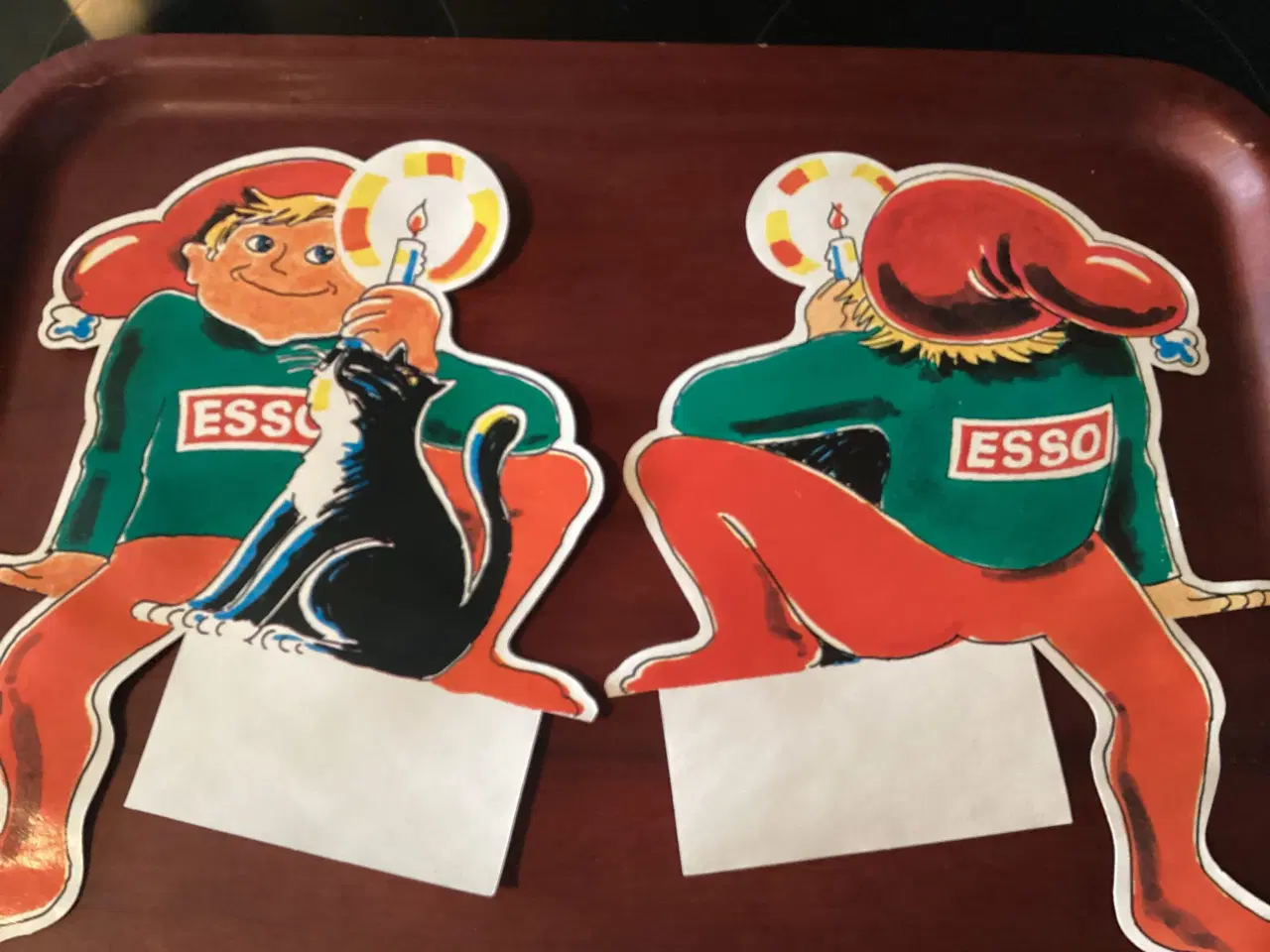 Billede 2 - ESSO Kravlenisser med motiv på begge sider