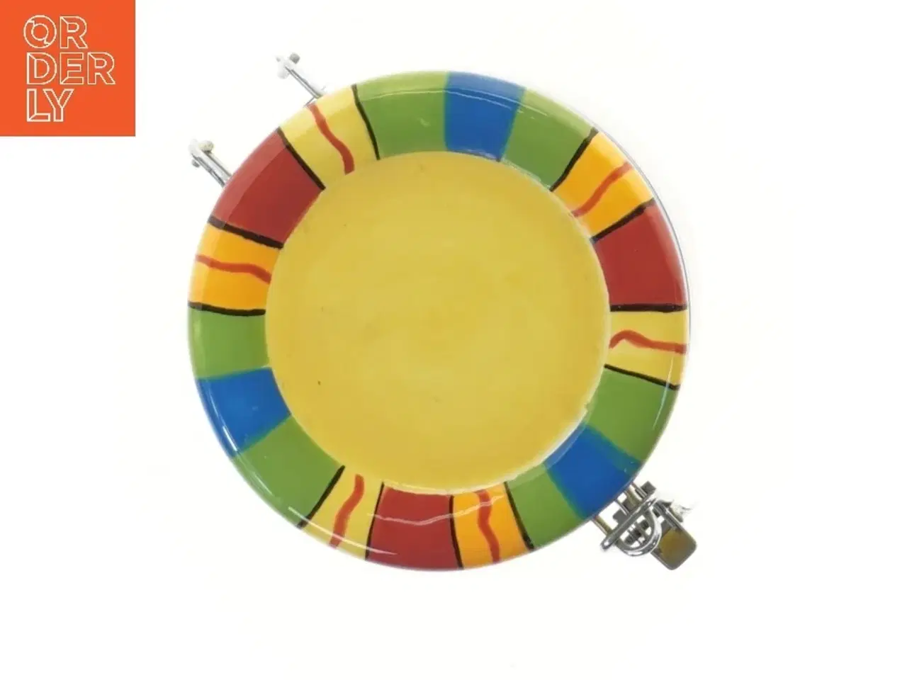 Billede 2 - Keramisk opbevaringskrukke med kliklåg Ø12,5 cm (str. Ø 12,5 cm længde 16 cm)