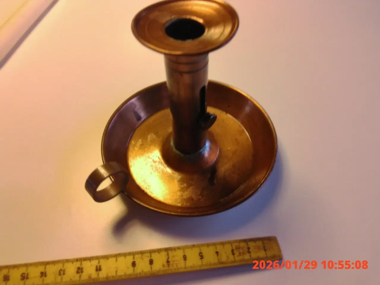 Billede 2 - Lyseholder i kobber 