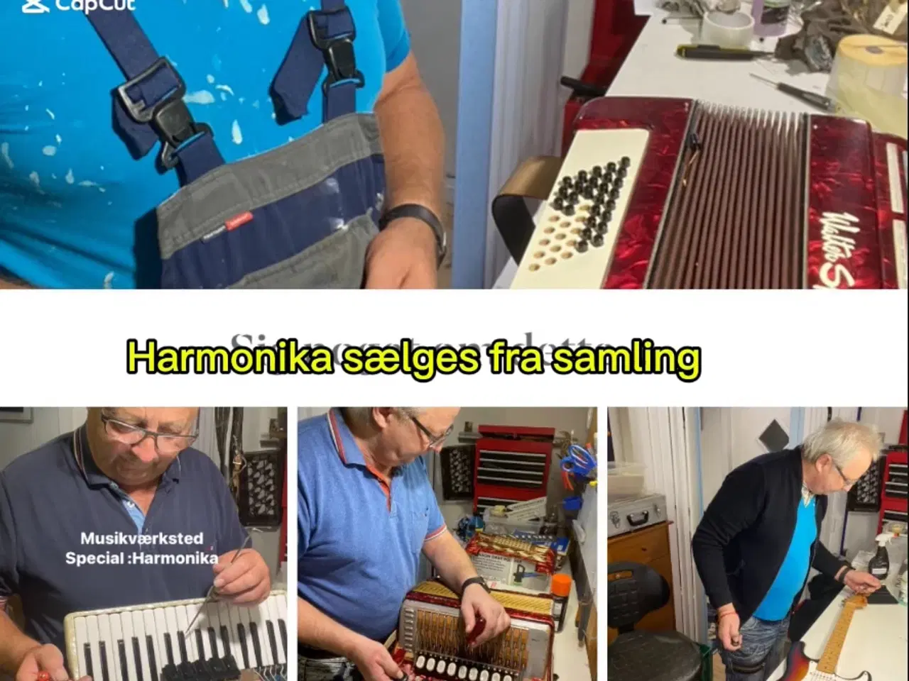 Billede 10 -    Smuk ældre harmonika fra Hohner sælges fra saml