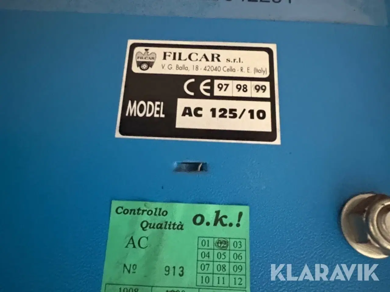 Billede 9 - Udsugning Filcar AC 100/10 2 styk