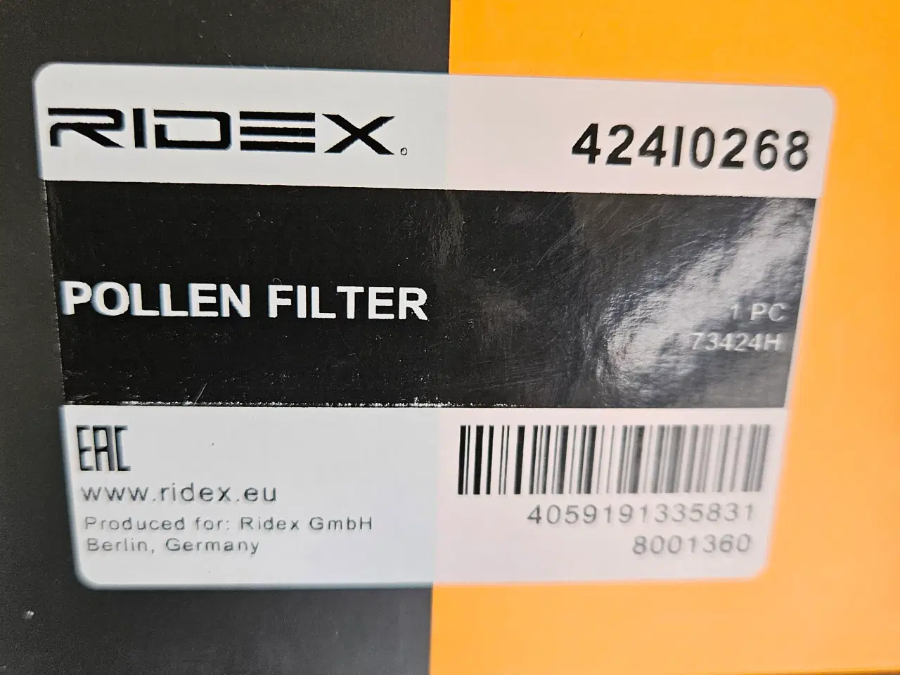 Billede 3 - Ridex Pollenfilter 