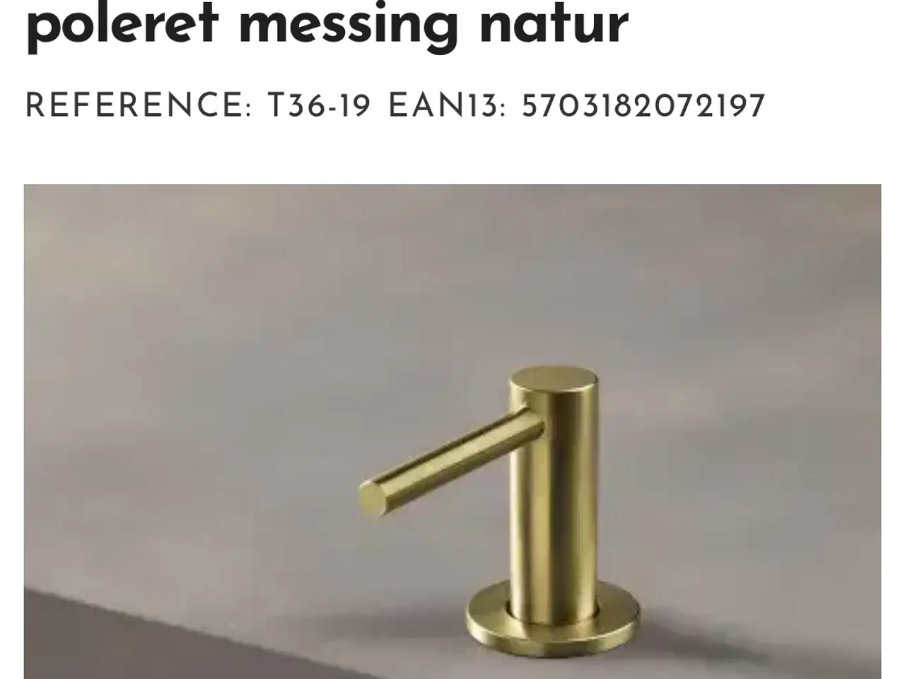 Billede 5 - Vola trykknap og sæbeedispenser