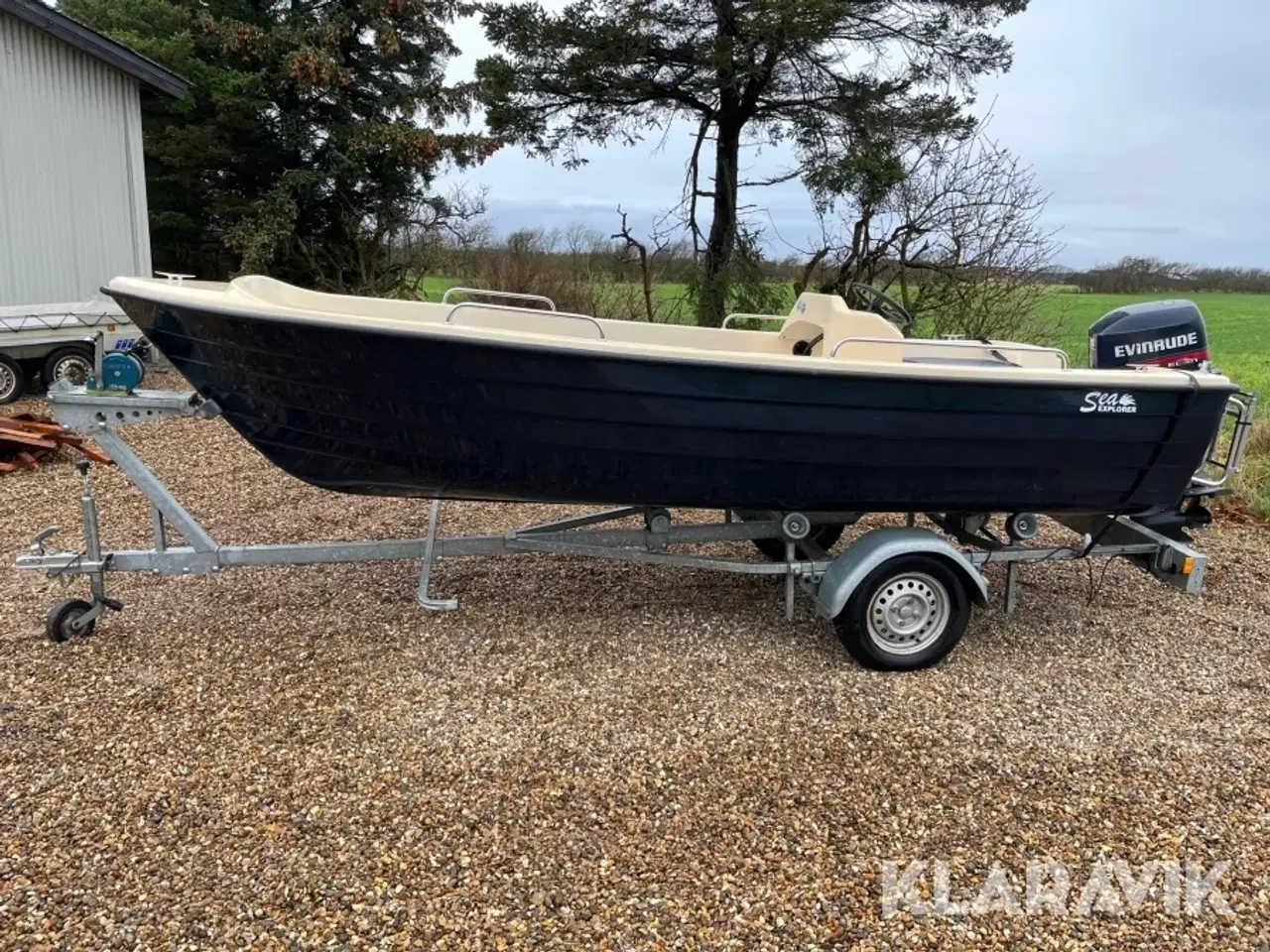 Billede 2 - Båd Sea Explorer med Evinrude 35 hk og trailer