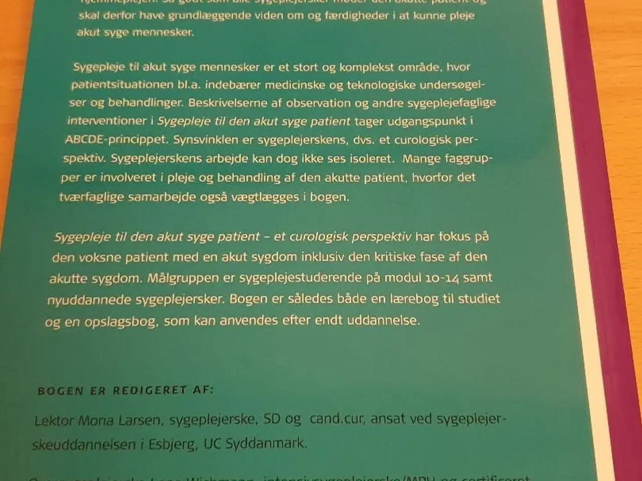 Billede 2 - Sygepleje til den akut syge patient. 