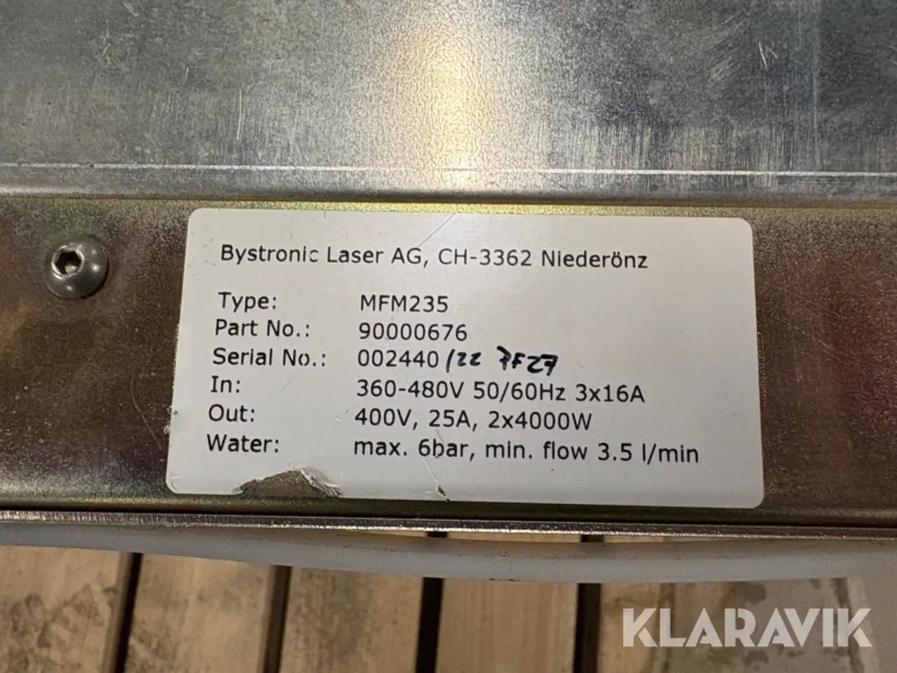 Billede 5 - Bystronic laser AG MFM235