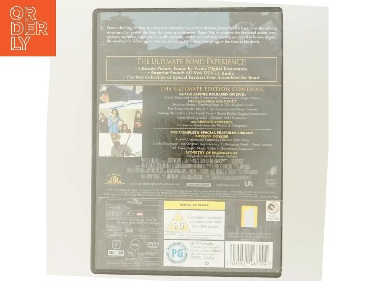 Billede 3 - Octopussy med Roger Moore (DVD)