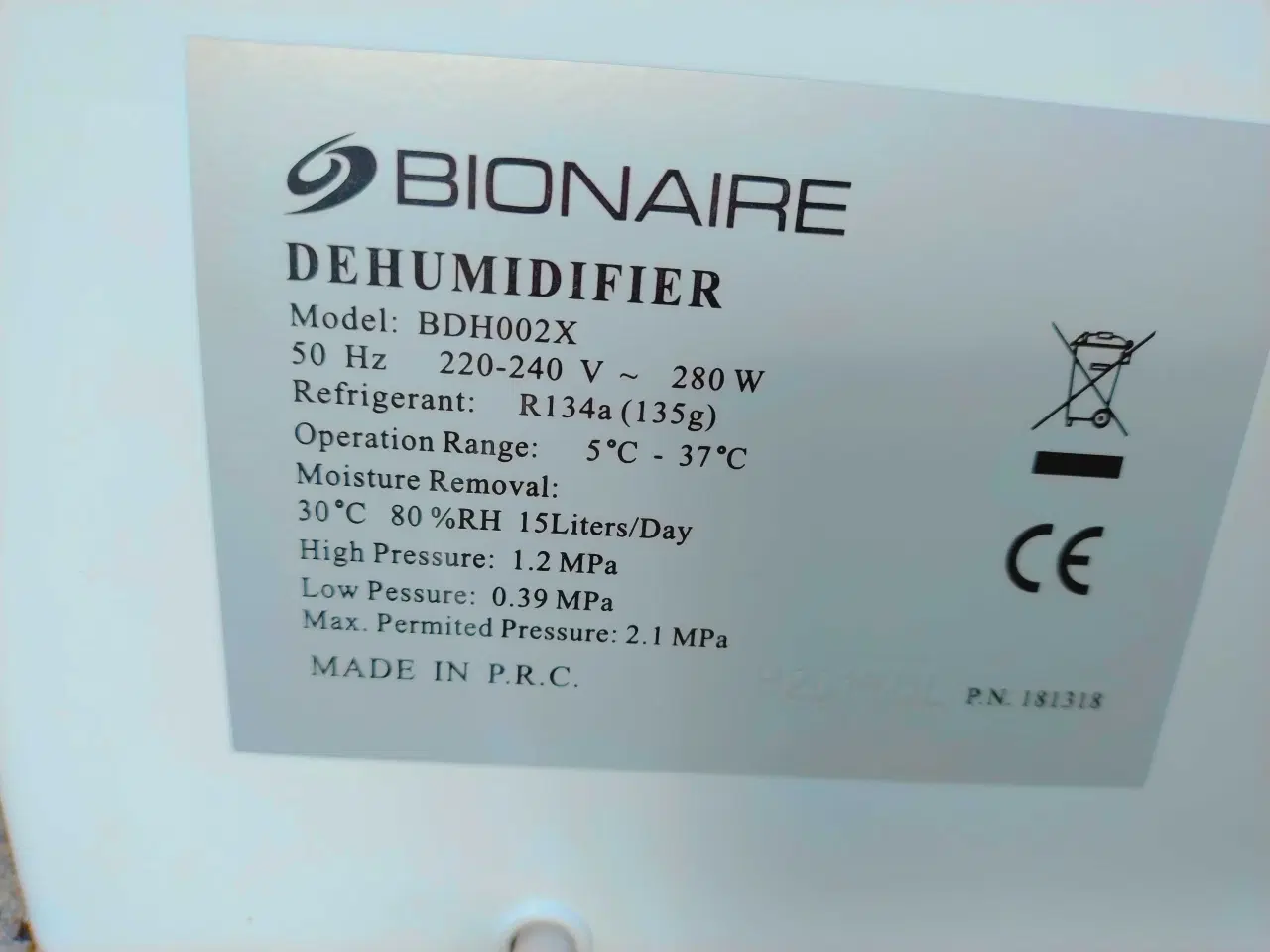 Billede 7 - Affugter fra Bionaire (aldrig brugt)