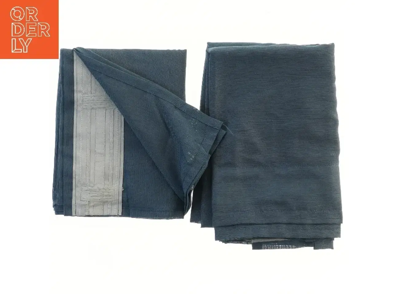 Billede 2 - Blå gardiner (str. 148x252 cm)