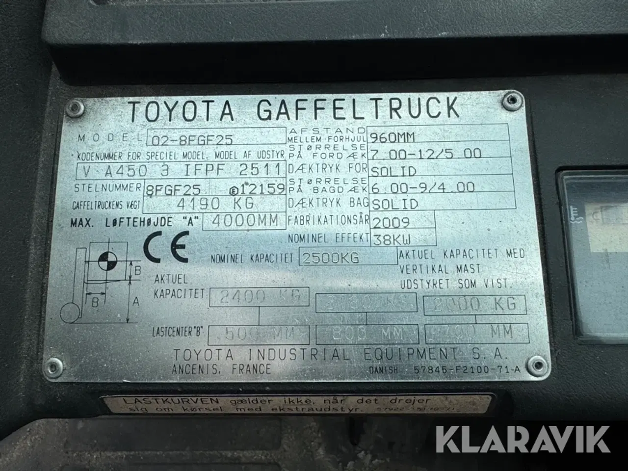 Billede 5 - Truck Toyota 02-8FGF25