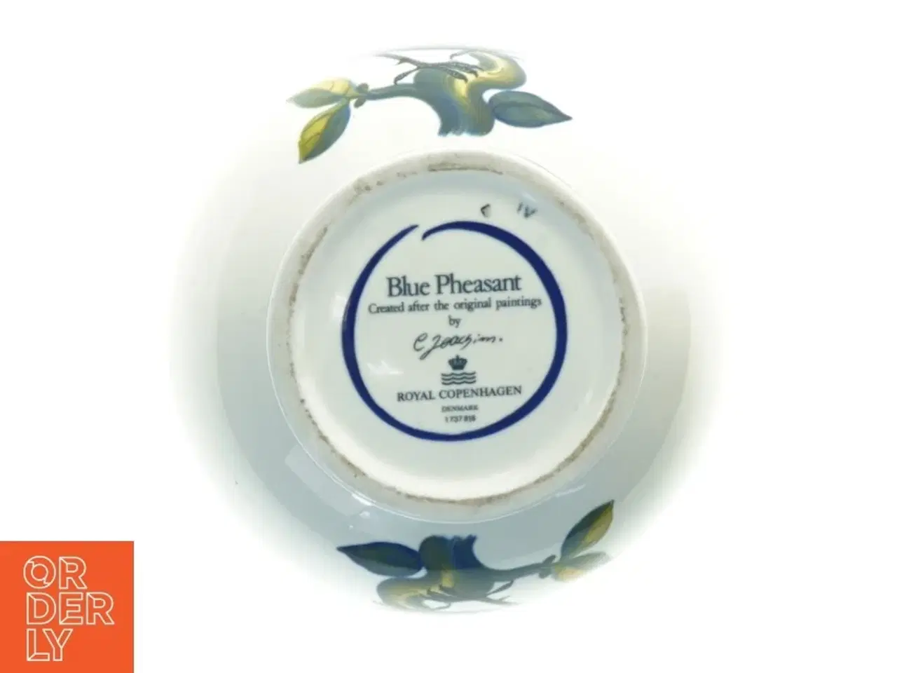 Billede 2 - Royal Copenhagen Blue Pheasant Vase fra Royal Copenhagen (str. 20 x 16 cm)