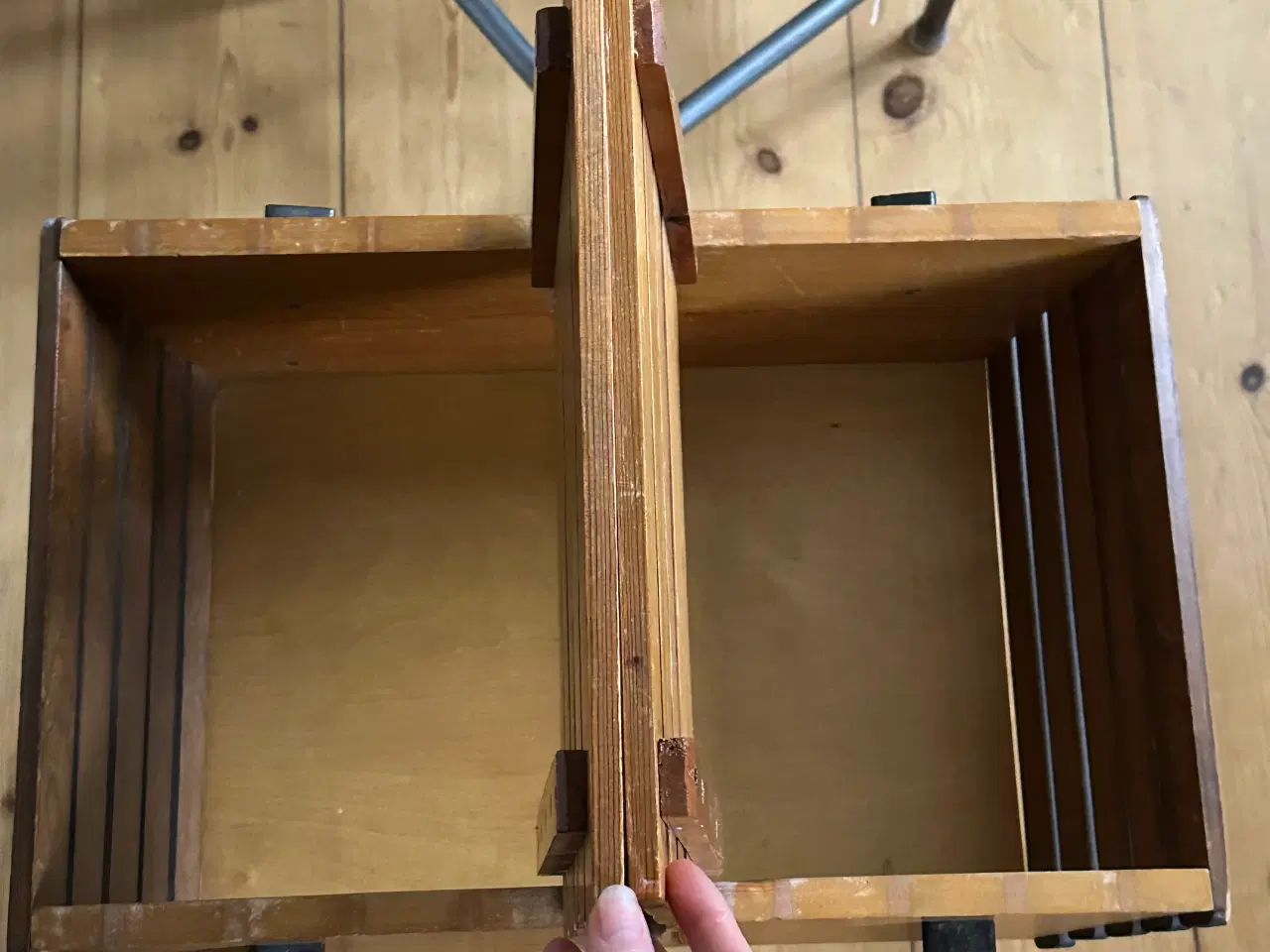 Billede 5 - Retro sidebord m. opbevaring i maghoni & teaktræ