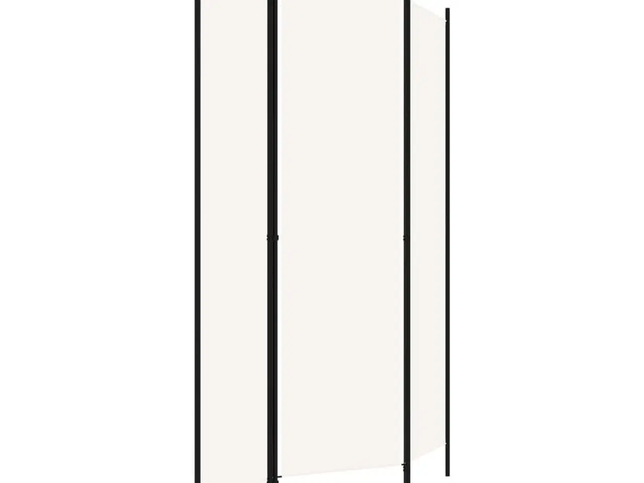 Billede 3 - 3-panels rumdeler 150 x 180 cm hvid