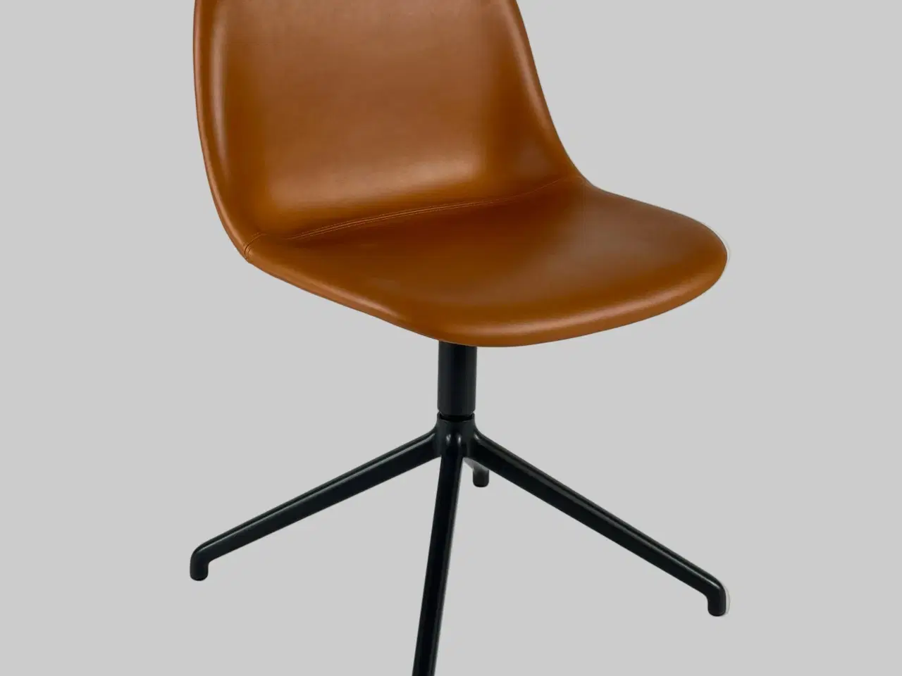 Billede 1 - Muuto Fiber Side Chair Stol – Brun Læder