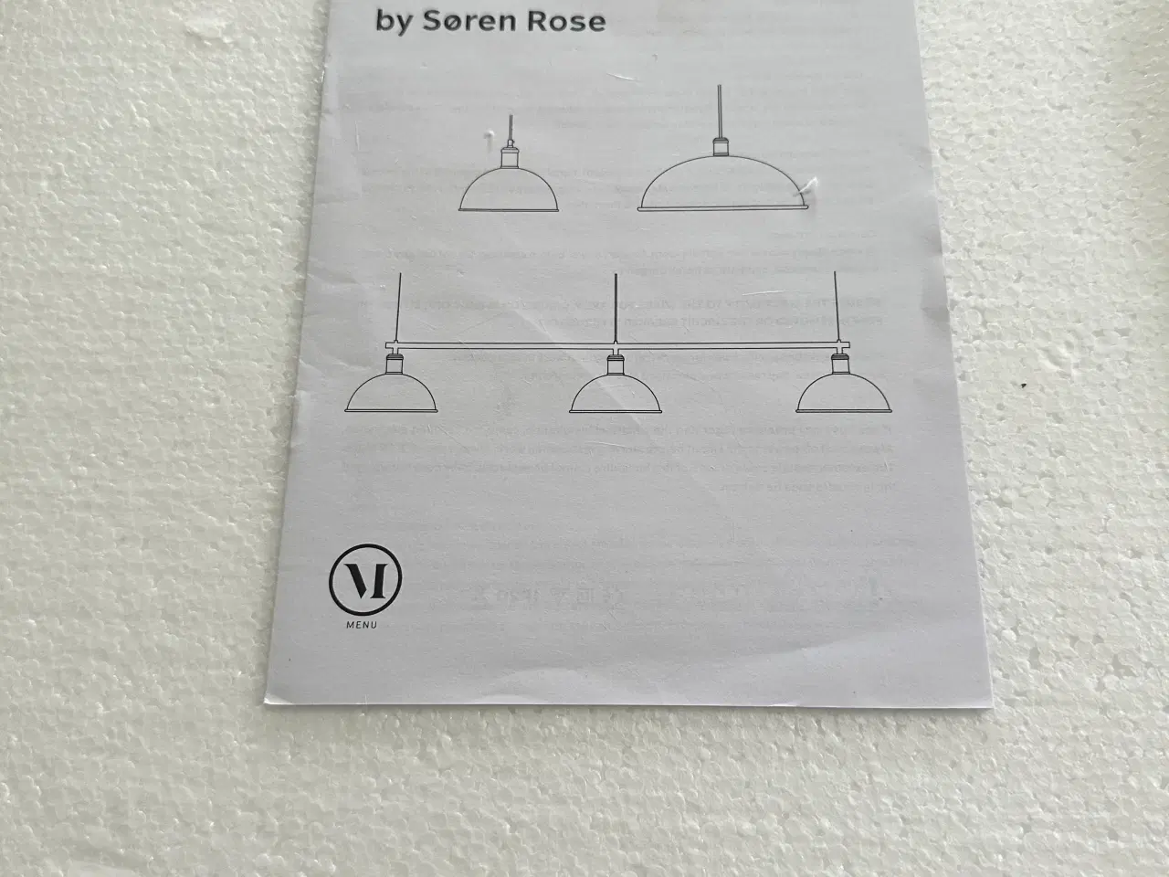 Billede 3 - Menu pendel råhvid. Ny 