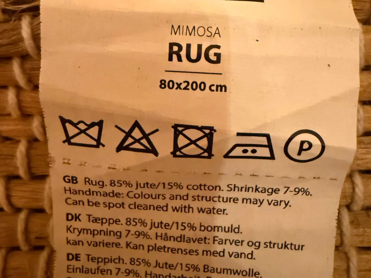 Billede 2 - Tæppe 200x 80 cm