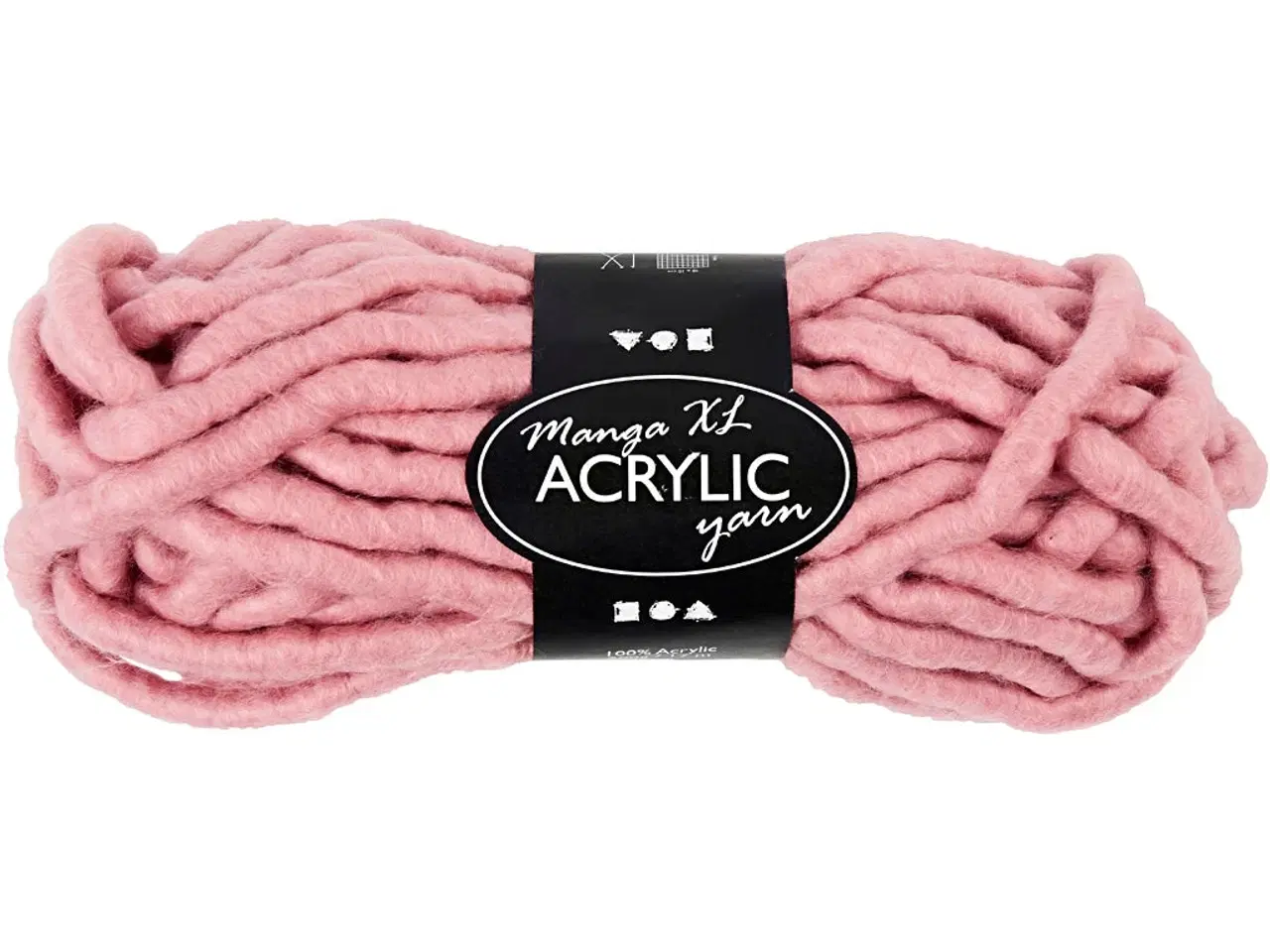Billede 1 - XL Kæmpegarn af Polyacryl, L: 17 M, str. manga, rosa, 200g/ 1 ngl.