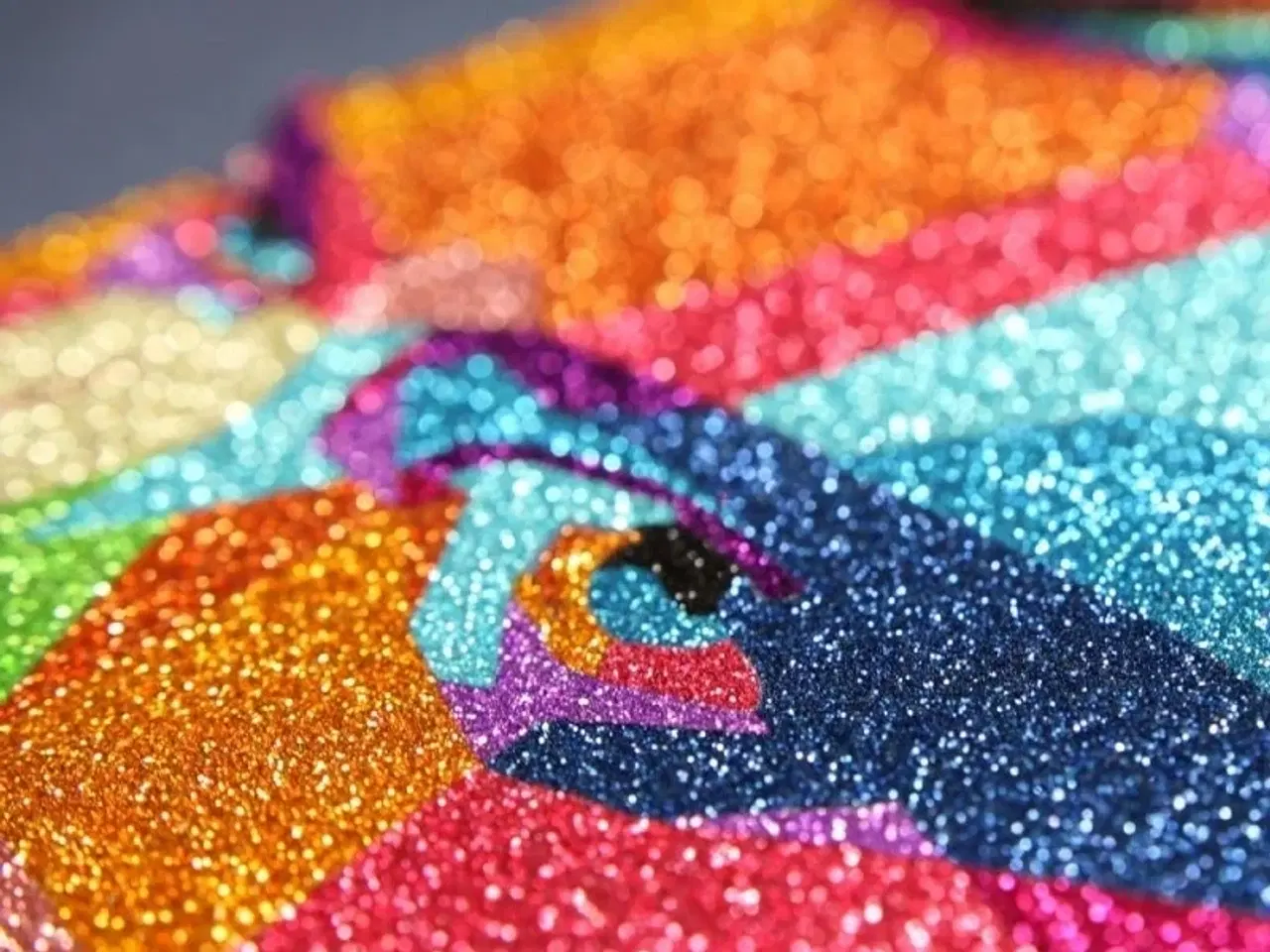 Billede 1 - Poli-Flex Glitter folie i ruller a 50 cm