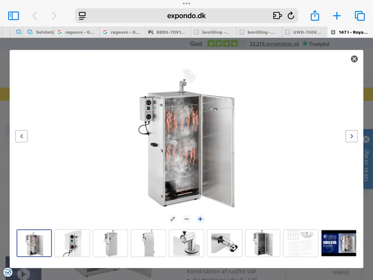 Billede 1 - Ny rygeovn 