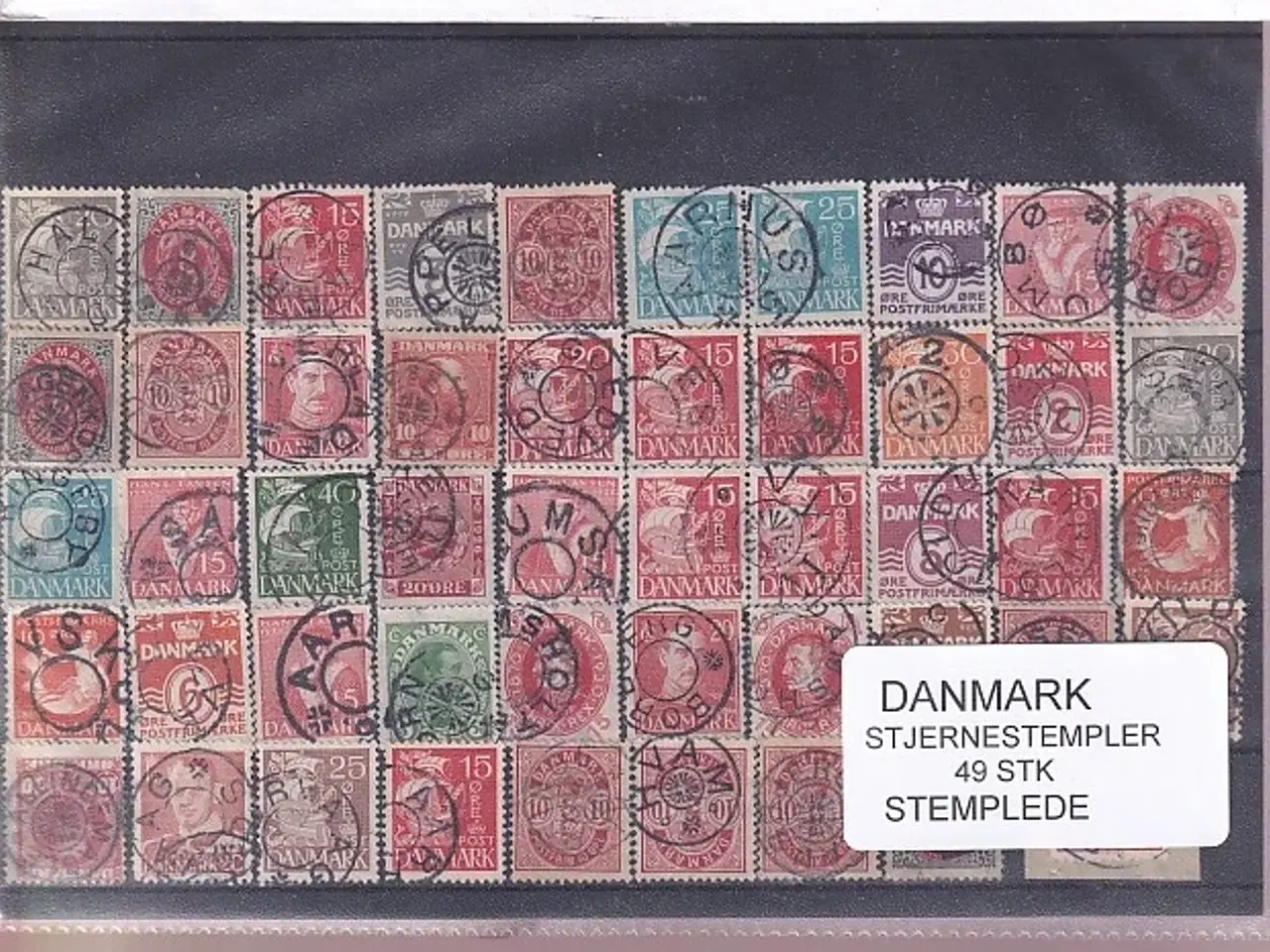 Billede 1 - Stjernestempel Parti - 49 Stk. - Stemplede