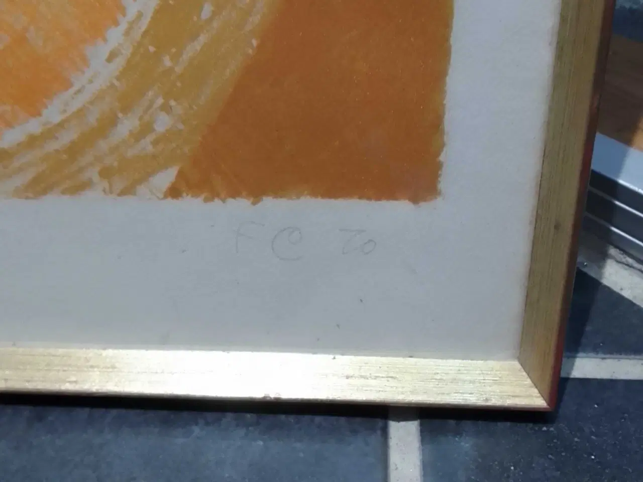 Billede 3 - Litografi nummereret og signeret Frede Christoffer