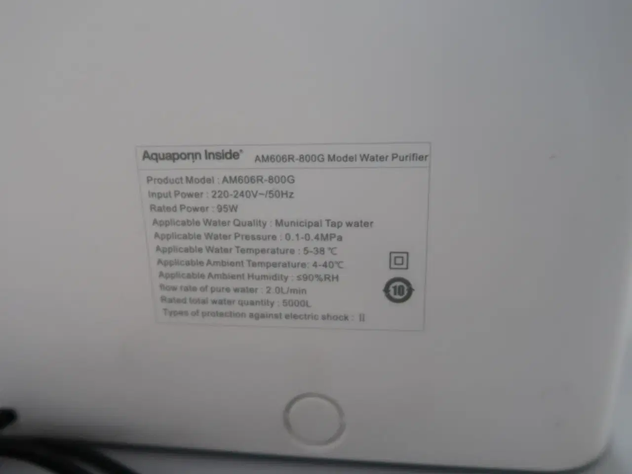 Billede 3 - Vandrenser AQUAPORION Am606R-800G