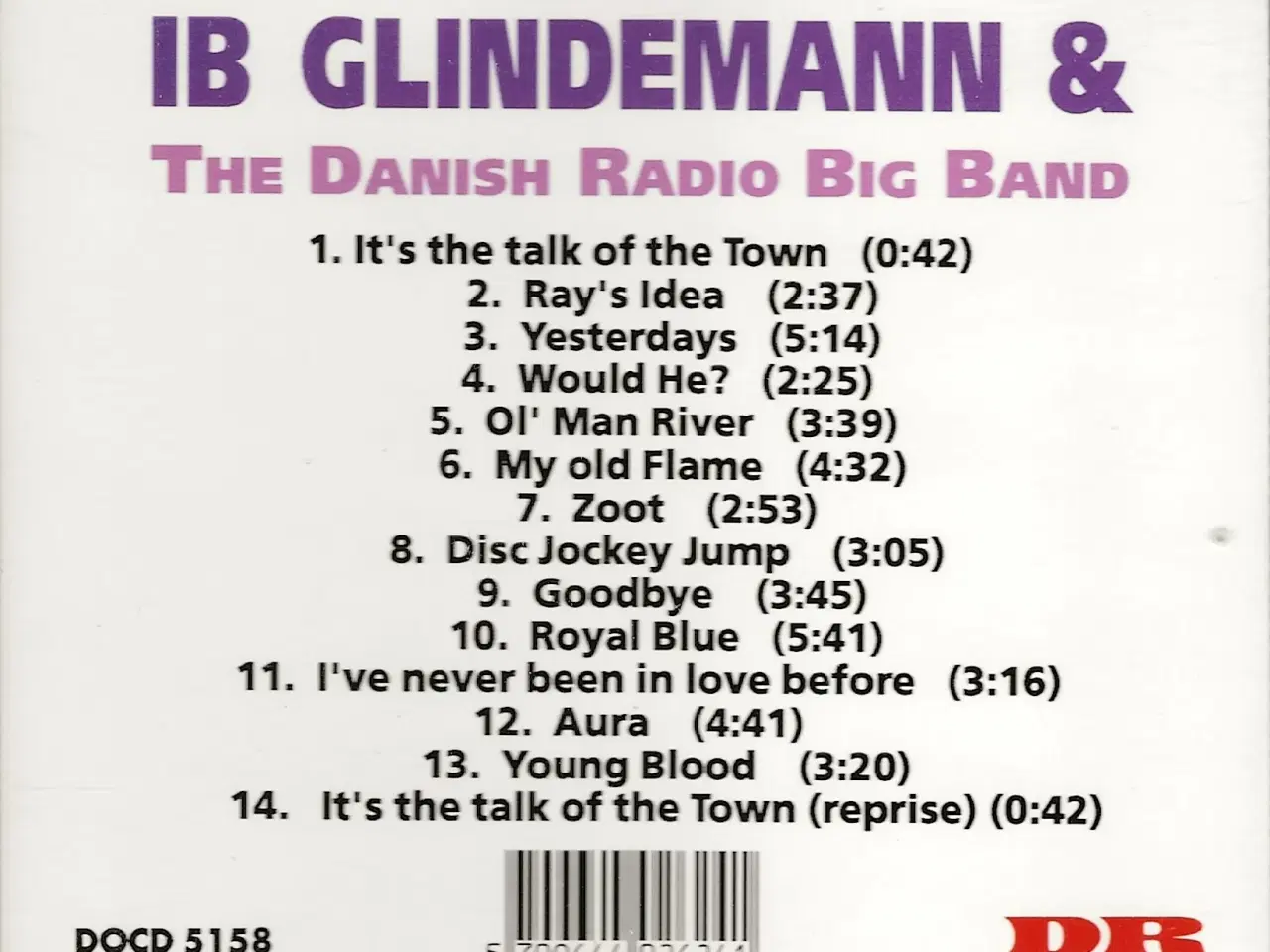 Billede 2 - Ib Glindemann og DR's Big Band. 14 numre,