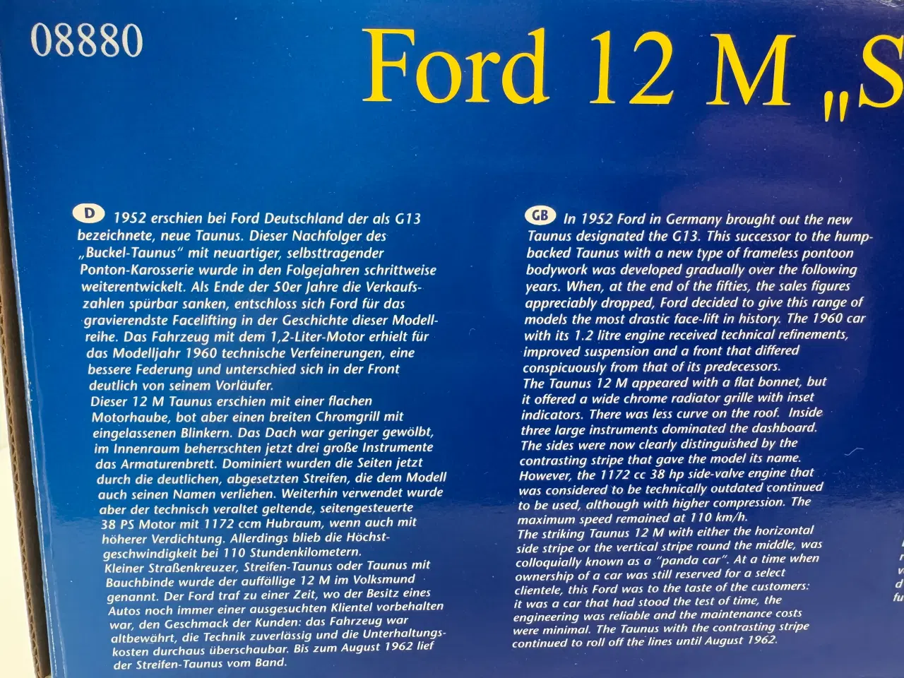 Billede 6 - 1959 Ford 12M "Streifen-Taunus" - 1:18