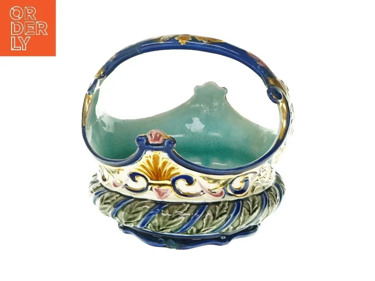 Billede 1 - Porcelæns kurv fra Rrftrand (str. H: 14 cm)