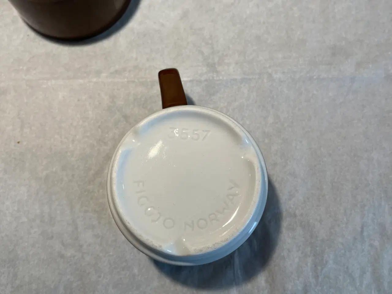 Billede 2 - 6 Vintage brune kopper - Figgjo Norway