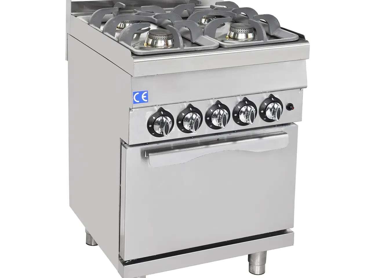 Billede 1 -  Gaskomfur med 4 Brændere og Gasovn (GN 1/1)