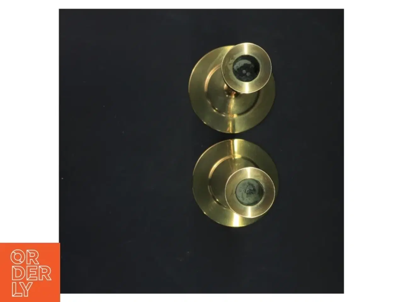 Billede 2 - Messing lysestager (str. 21 cm)