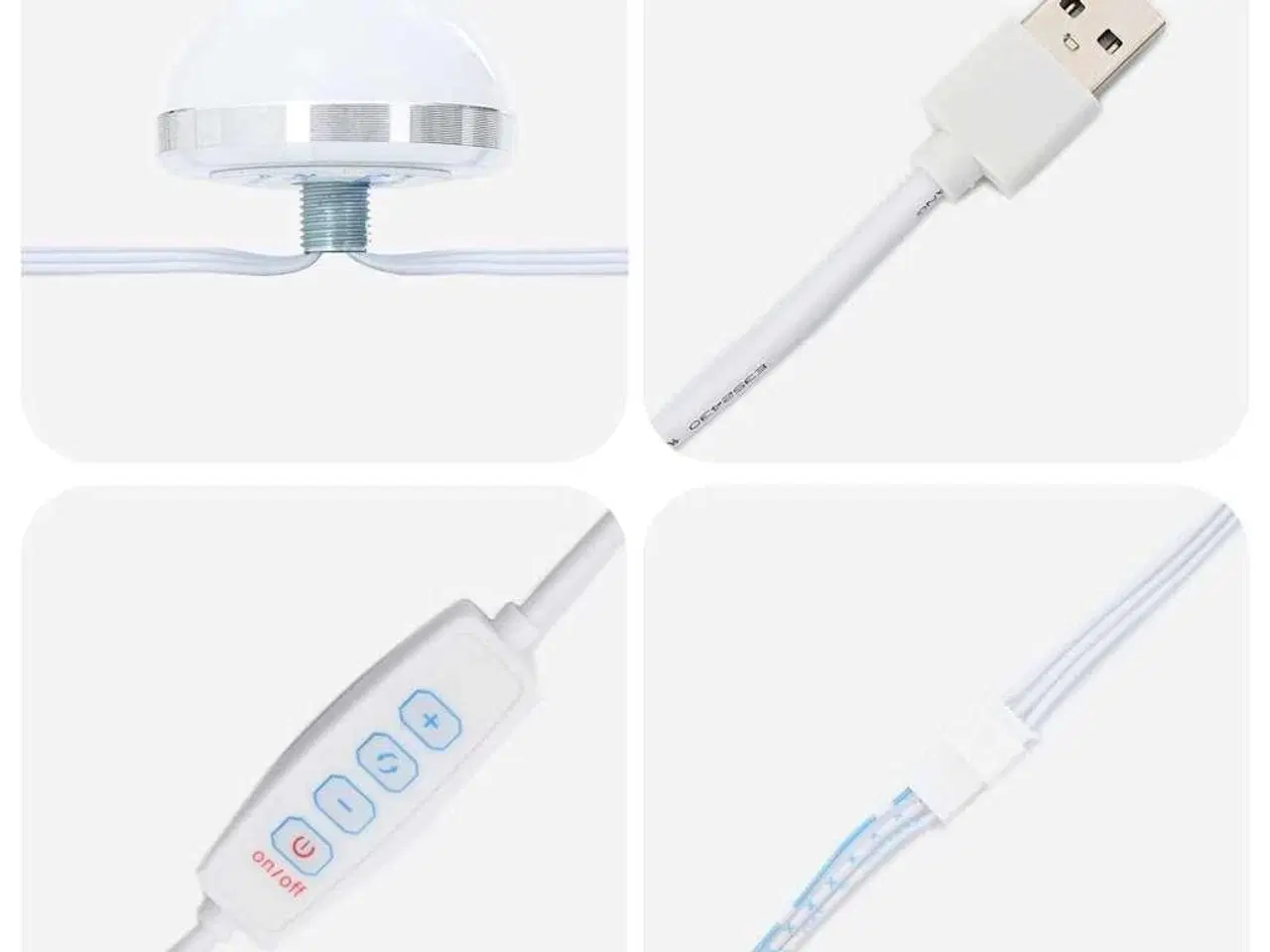 Billede 9 - Makeupbord med hylde Hvid 100 x 41 x 135 cm Konstrueret træ