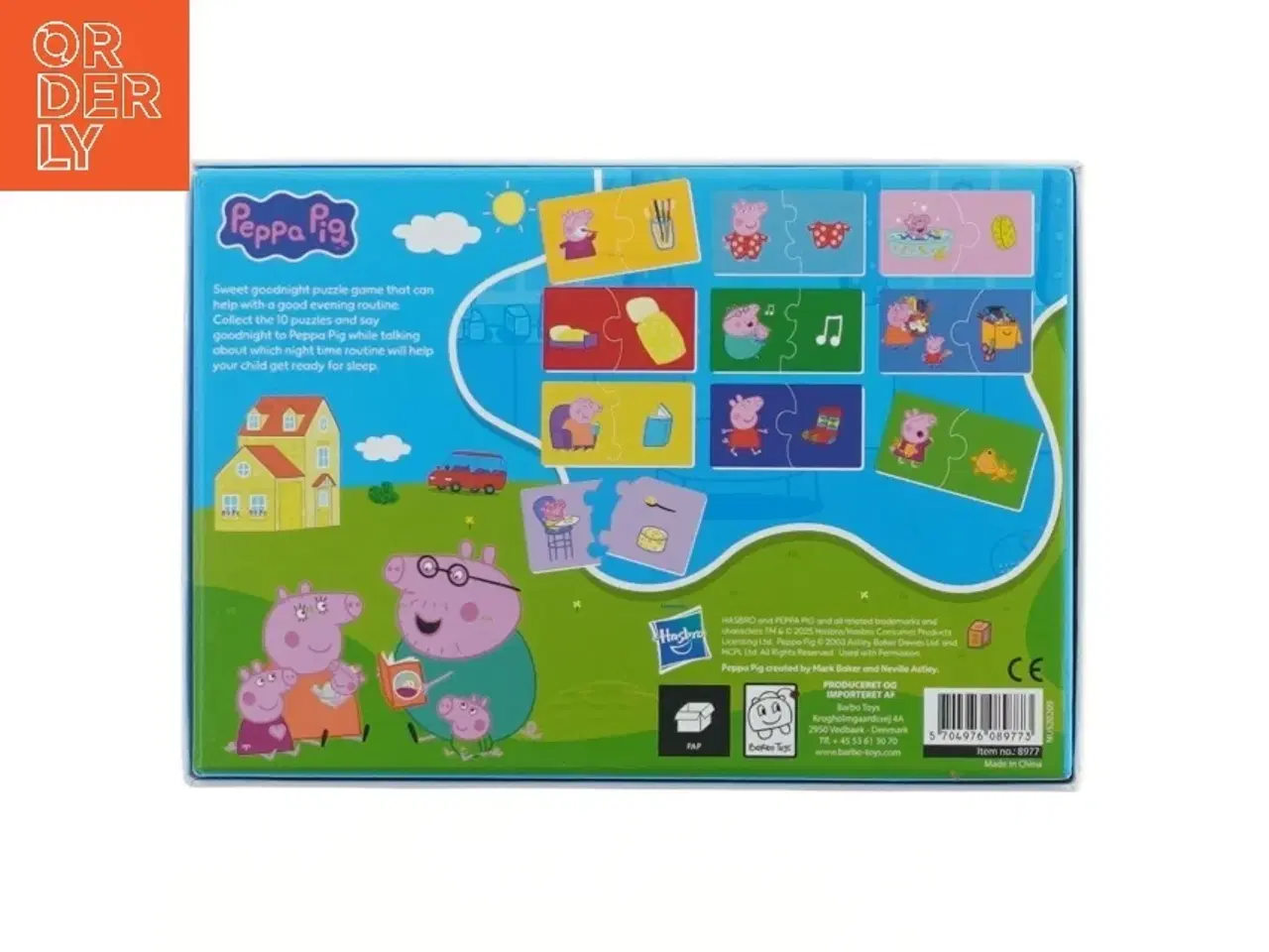 Billede 2 - Peppa Pig godnathistorie puslespil fra Gurli Gris (str. 20x14 cm)