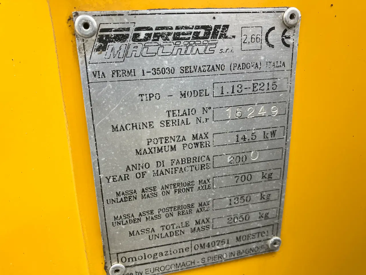 Billede 13 - EUROCOMAC E215  minilæsser/rendegraver