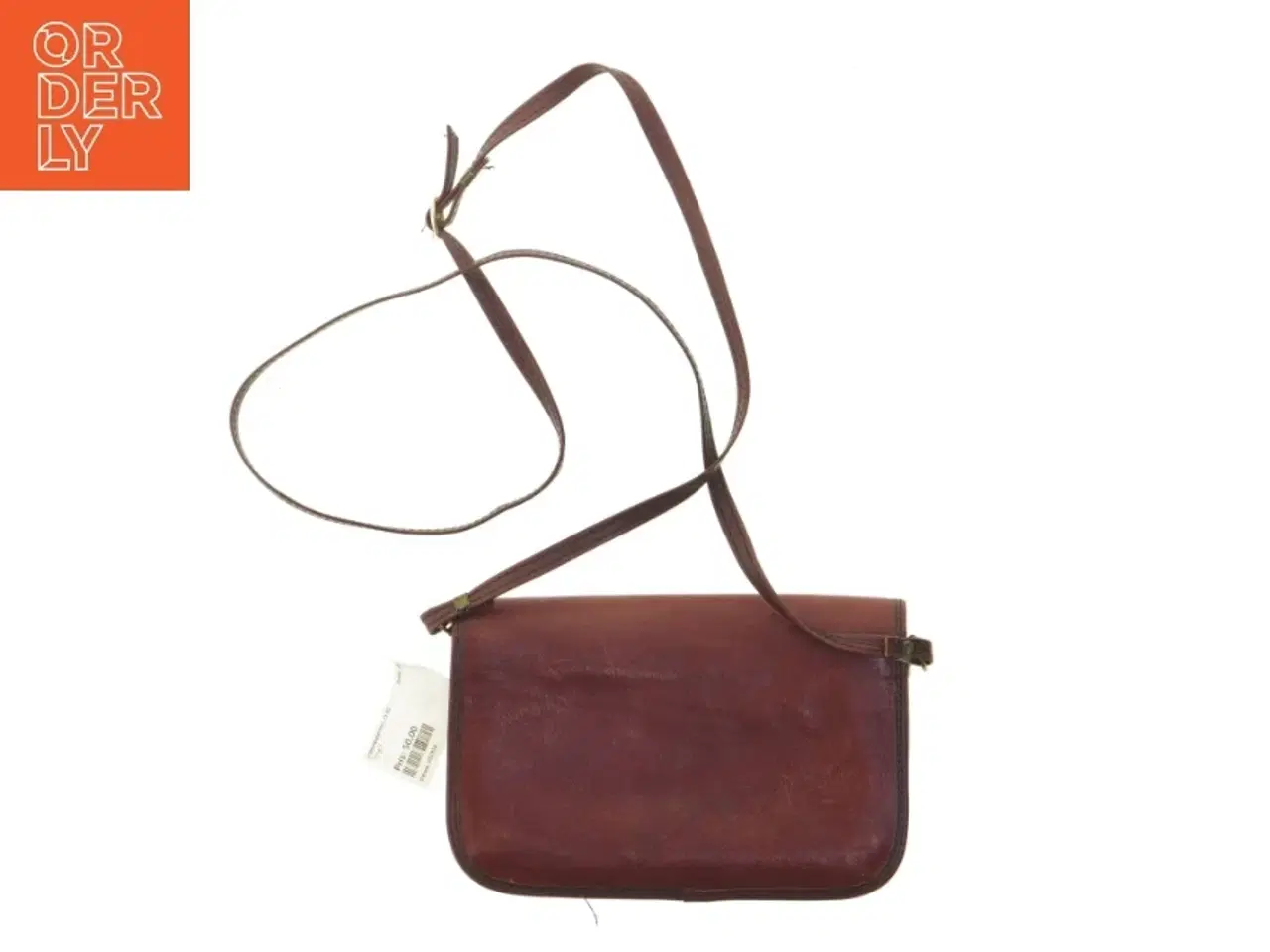 Billede 2 - Skuldertaske i læder (str. 20x14 cm)