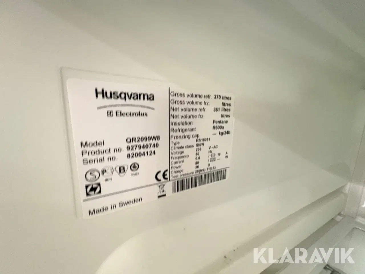 Billede 11 - Køkeskab Electrolux QR2099W8