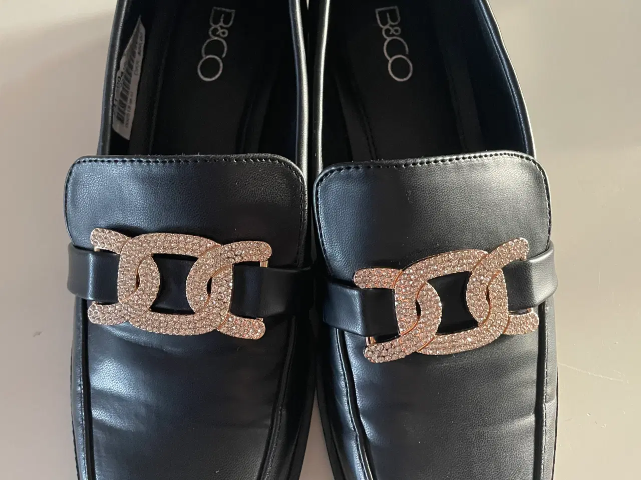 Billede 1 - Loafers B&Co, sort str 39