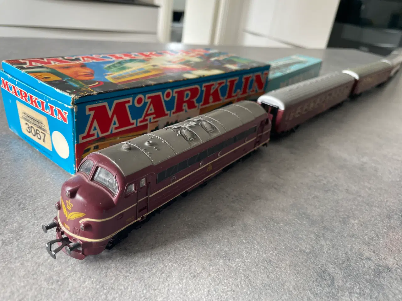 Billede 2 - Märklin 4 brune 4045 DSB passagervogne