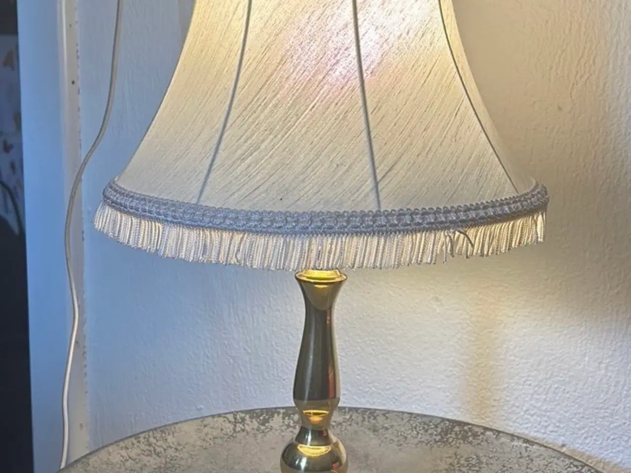 Billede 1 - Bordlampe i messing