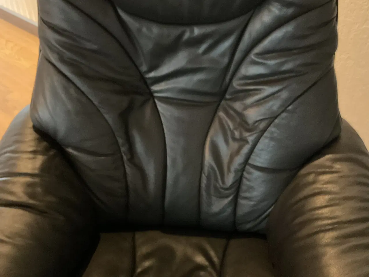 Billede 6 - Læderstol med drejefod