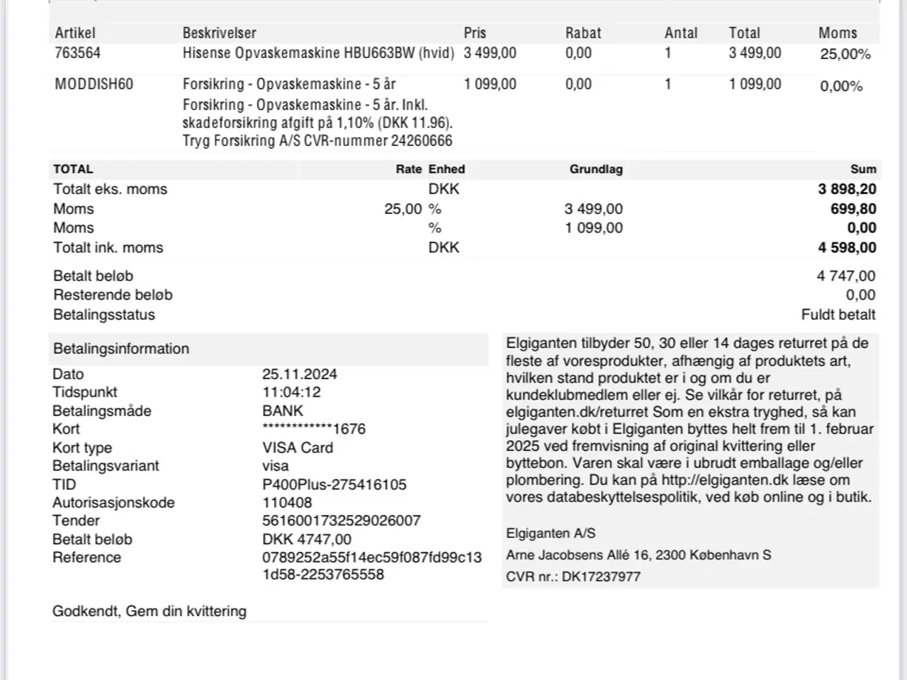 Billede 4 - Hisense opvaskemaskine 