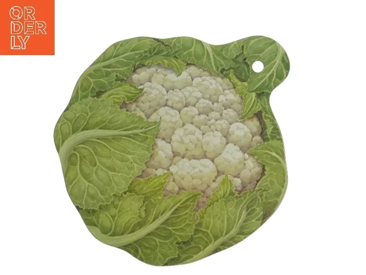 Billede 2 - Skærebrædt med blomkåls motiv (str. 24 x. 21 cm)