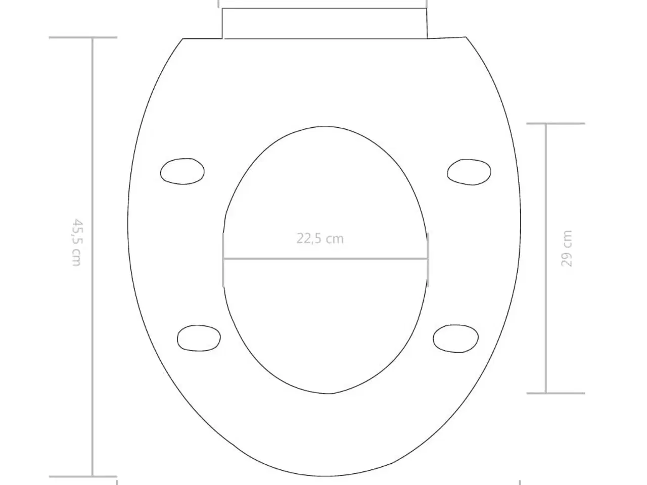 Billede 9 - Toiletsæde med soft-close og quick release-design hvid