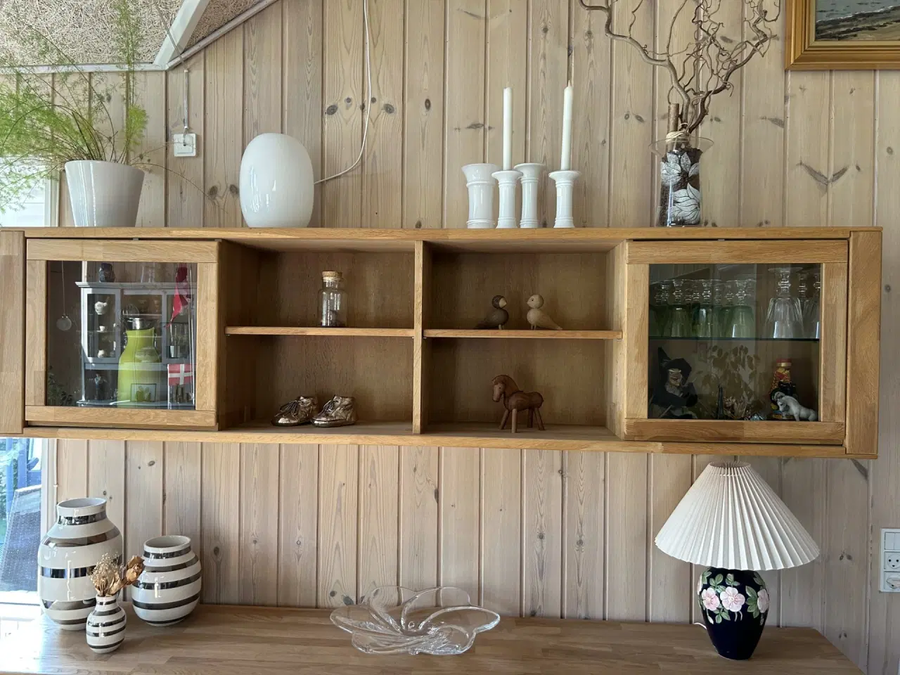 Billede 3 - Skænk og vitrine egetræ fra Skovby